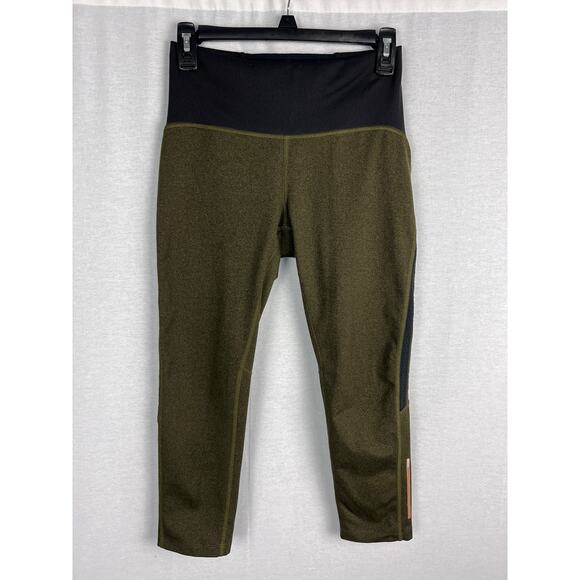 Rei Leggings Active Pursuits Capri Green Athletic Run Gorpcore Hiking Outdoor - Picture 1 of 6